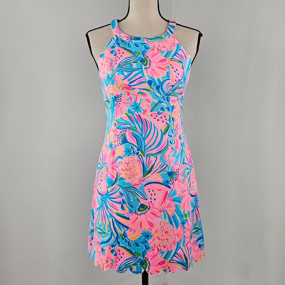 Lilly Pulitzer Girl's / Women's Pink Tropical Print Shift Dress‎ | Girl's 16